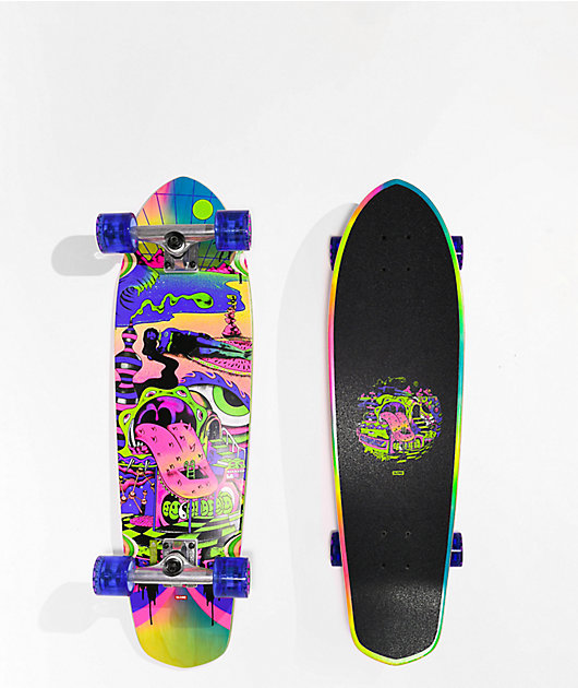 Globe Big Blazer Bhang 32" Purple Cruiser Skateboard Complete